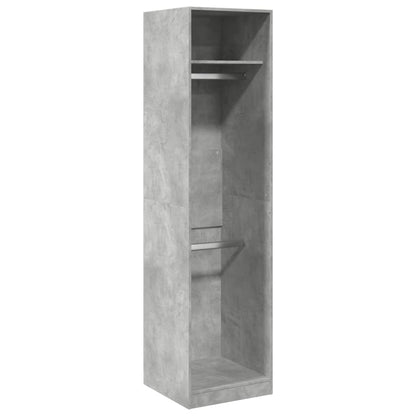 Armadio Grigio Cemento 50x50x200 cm in Legno Multistrato - homemem39