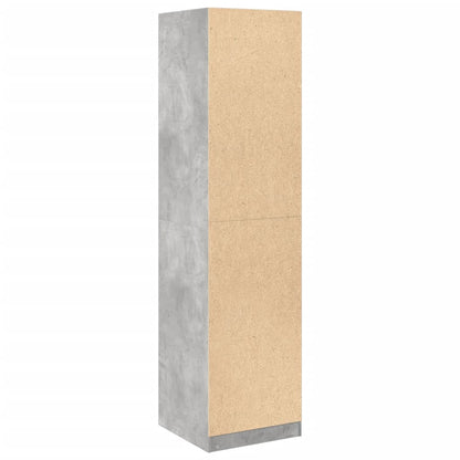 Armadio Grigio Cemento 50x50x200 cm in Legno Multistrato - homemem39