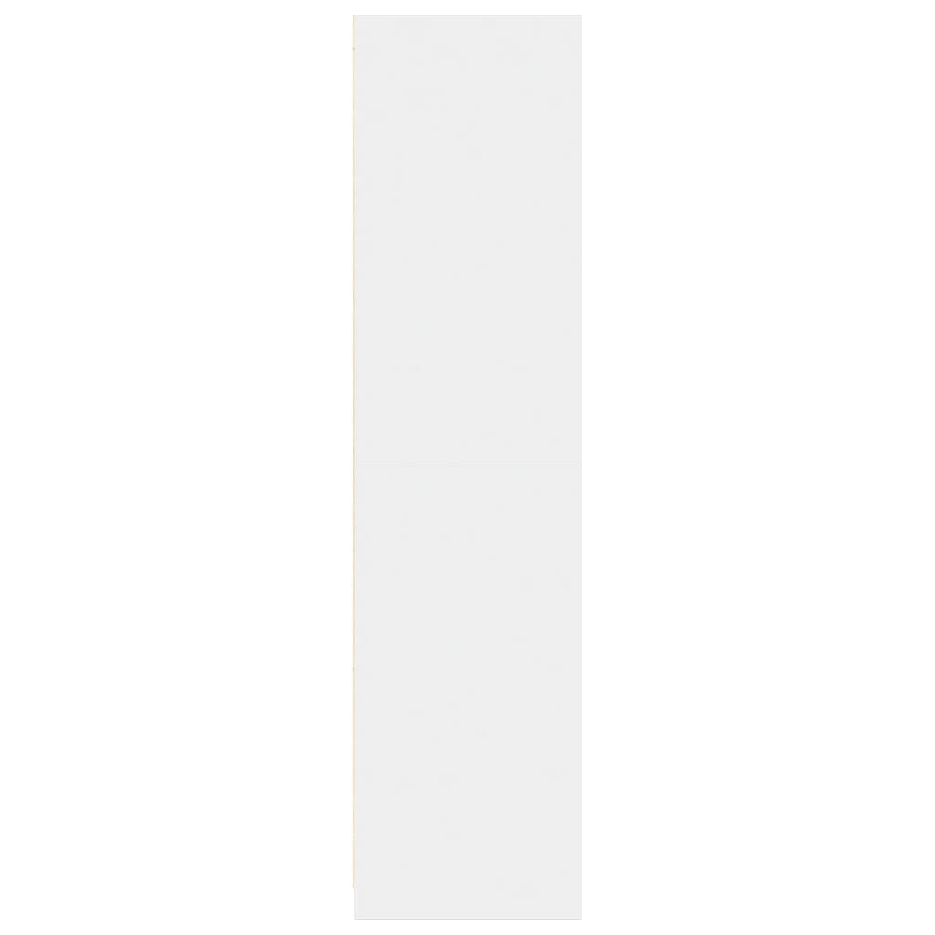 Armadio Bianco 80x50x200 cm in Legno Multistrato - homemem39