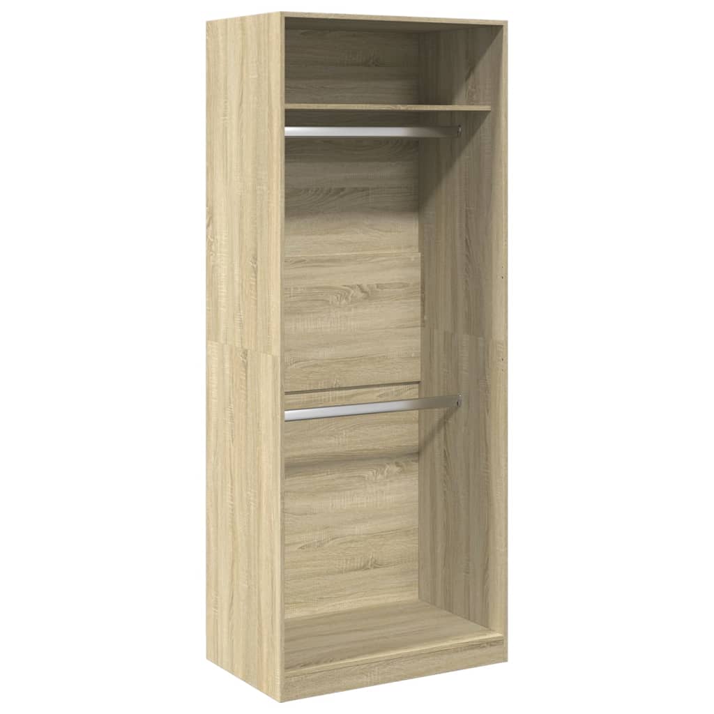Armadio Rovere Sonoma 80x50x200 cm in Legno Multistrato | homemem39
