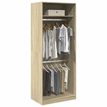 Armadio Rovere Sonoma 80x50x200 cm in Legno Multistrato | homemem39