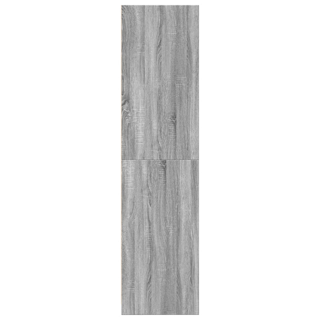 Armadio Grigio Sonoma 80x50x200 cm in Legno Multistrato | homemem39