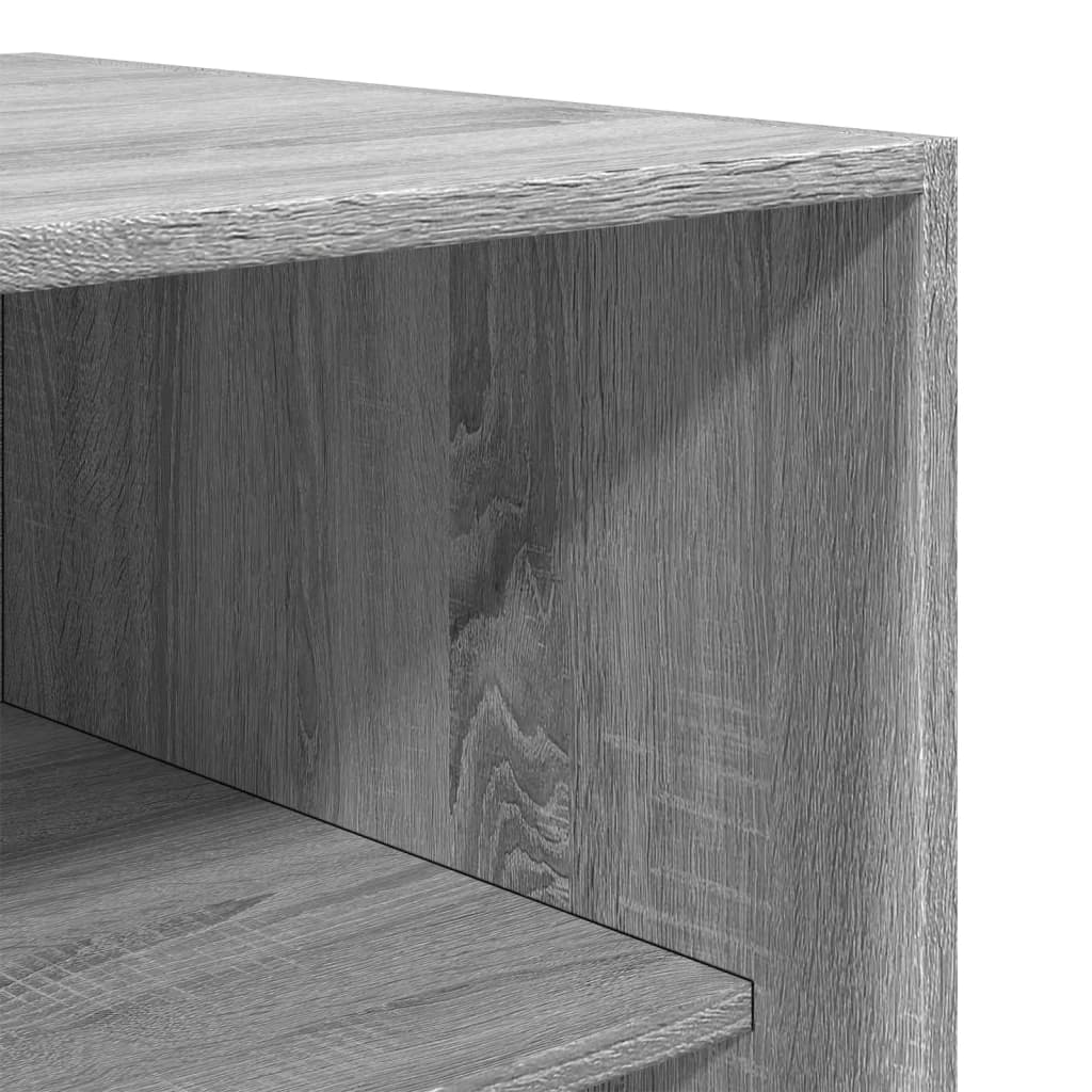 Armadio Grigio Sonoma 80x50x200 cm in Legno Multistrato | homemem39