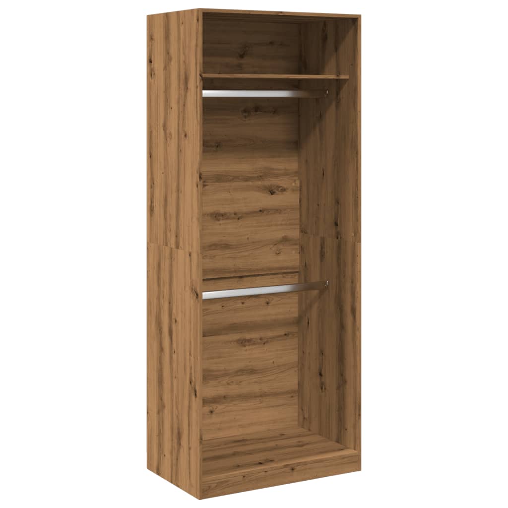 Armadio Rovere Artigianale 80x50x200 cm in Legno Multistrato | homemem39