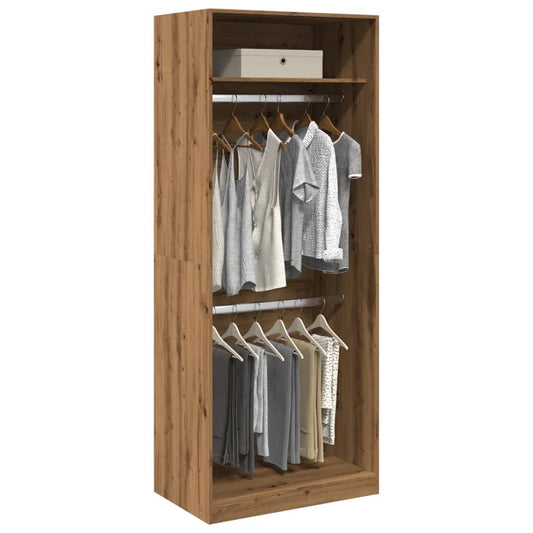 Armadio Rovere Artigianale 80x50x200 cm in Legno Multistrato | homemem39