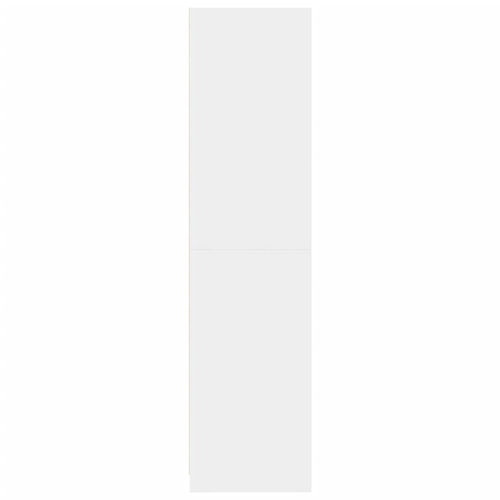 Armadio Bianco 100x50x200 cm in Legno Multistrato - homemem39