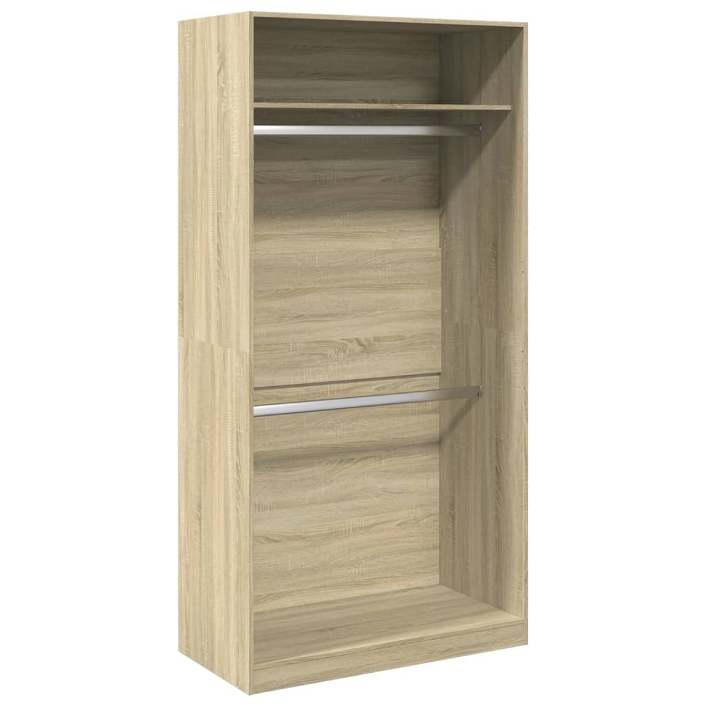 Armadio Rovere Sonoma 100x50x200 cm in Legno Multistrato | homemem39