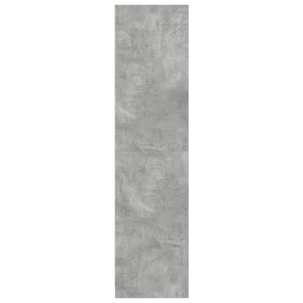Armadio Grigio Cemento 100x50x200 cm in Legno Multistrato - homemem39