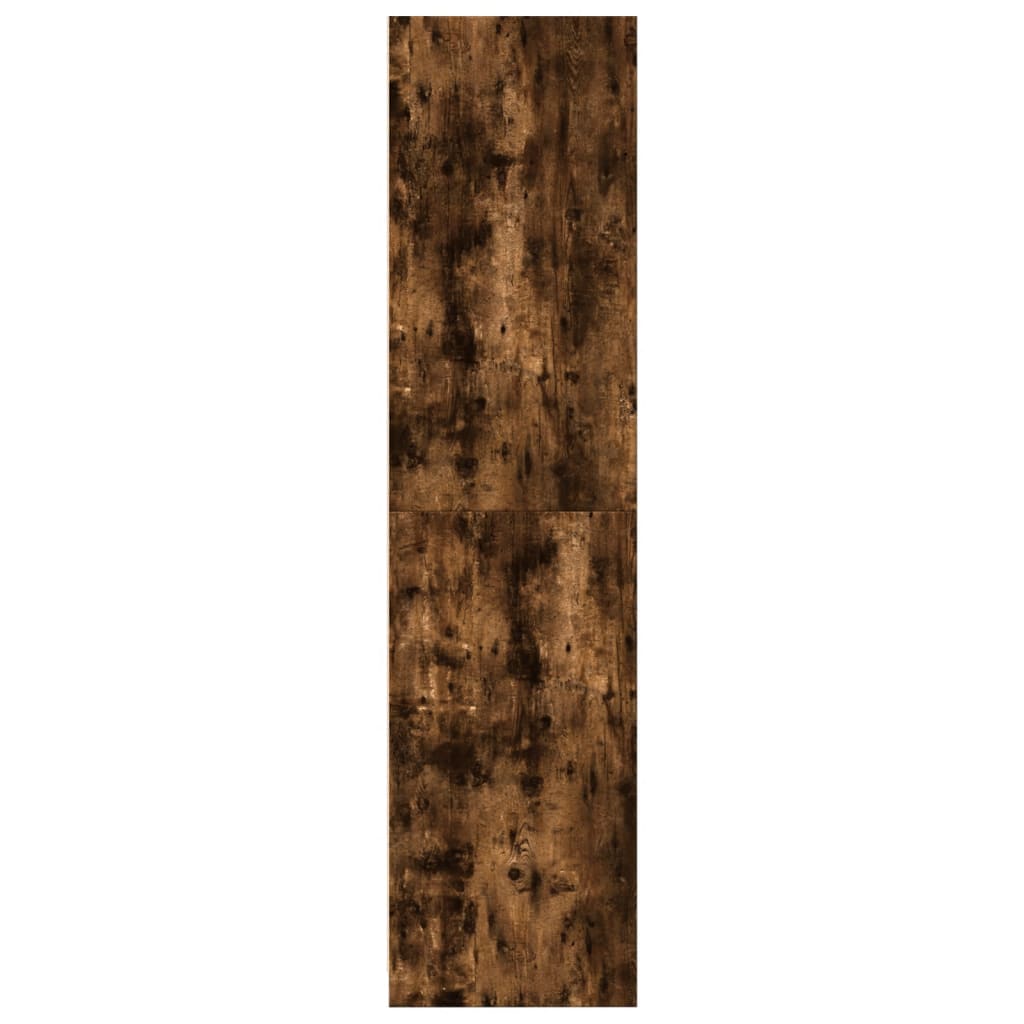 Armadio Rovere Fumo 100x50x200 cm in Legno Multistrato | homemem39