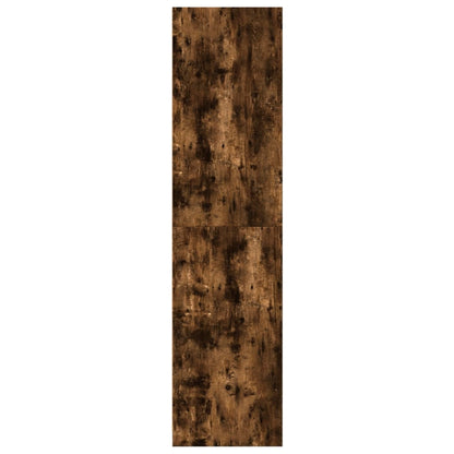 Armadio Rovere Fumo 100x50x200 cm in Legno Multistrato | homemem39