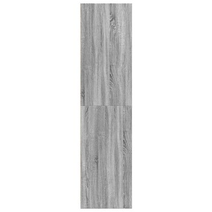 Armadio Grigio Sonoma 100x50x200 cm in Legno Multistrato - homemem39