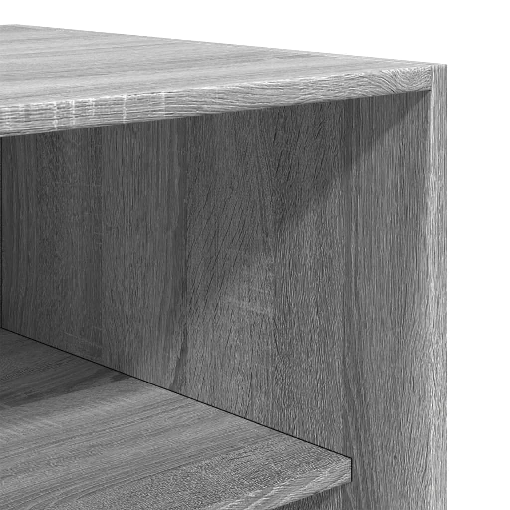 Armadio Grigio Sonoma 100x50x200 cm in Legno Multistrato | homemem39
