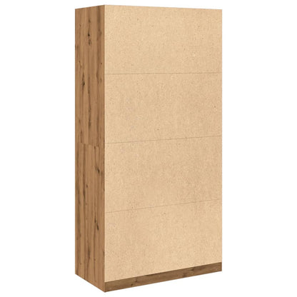 Armadio Rovere Artigianale 100x50x200 cm in Legno Multistrato | homemem39