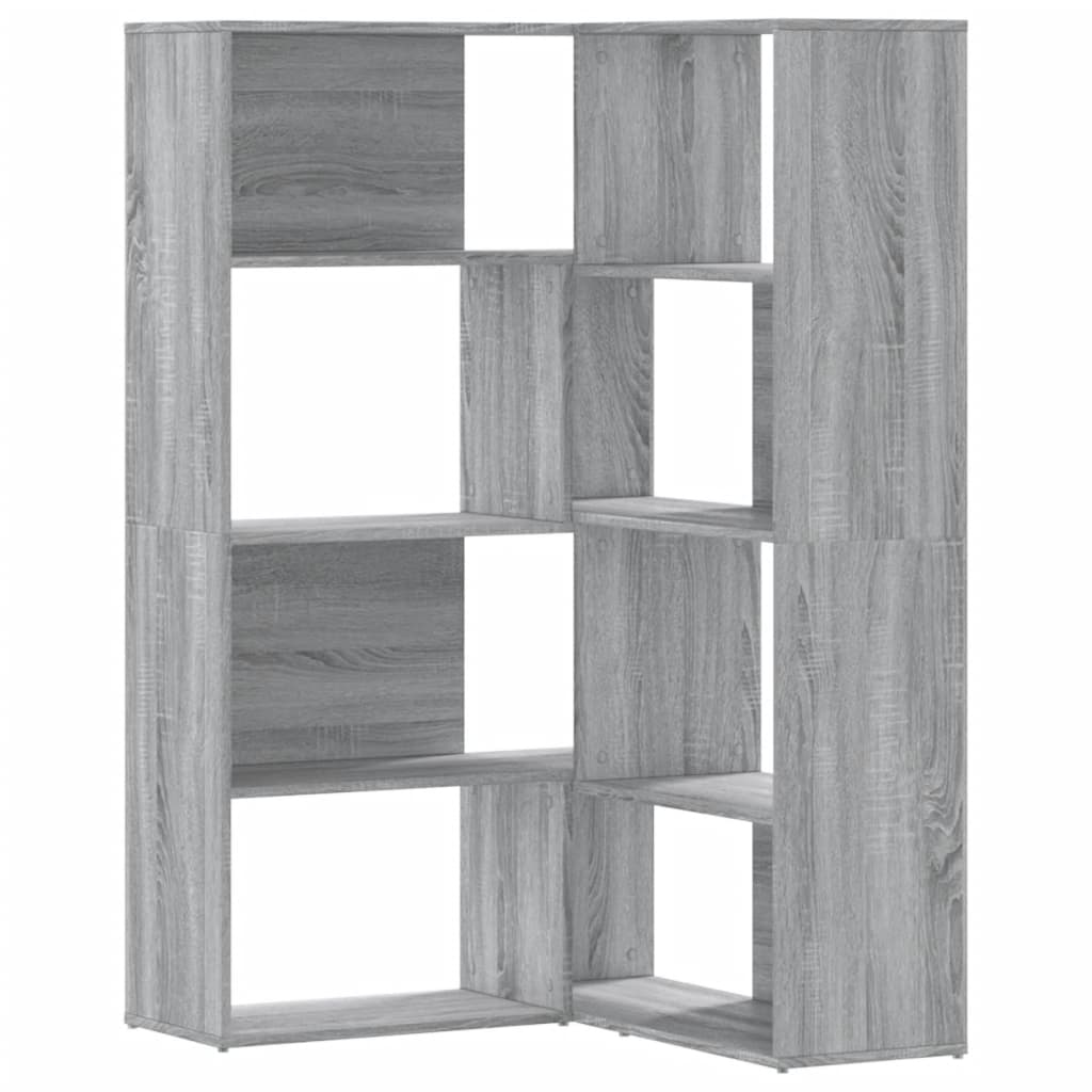 Libreria a 4 Ripiani Grigio Sonoma 85x85x140 cm in Truciolare