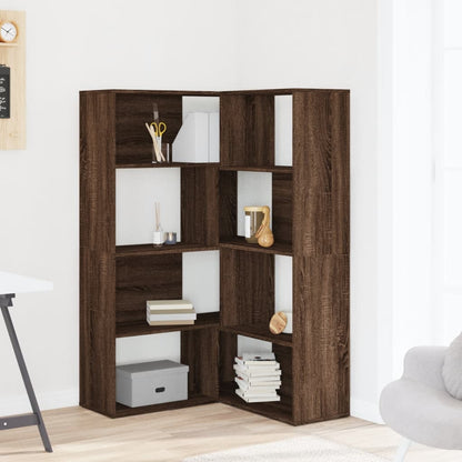 Libreria 4 Ripiani Rovere Marrone 85x85x140 cm Truciolare