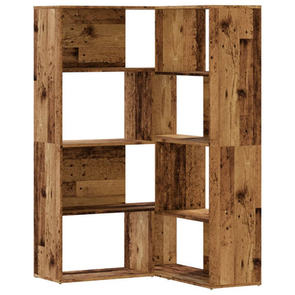 Libreria a 4 Ripiani Legno Vecchio 85x85x140 cm in Truciolare | homemem39