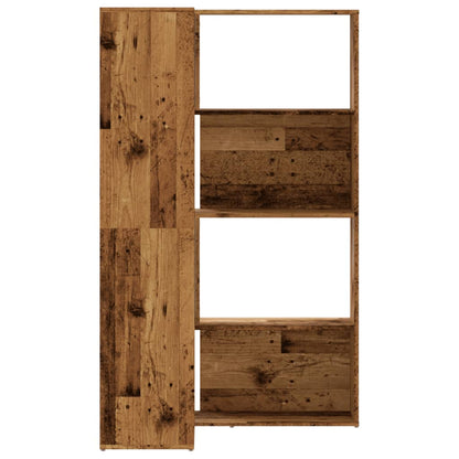 Libreria a 4 Ripiani Legno Vecchio 85x85x140 cm in Truciolare | homemem39