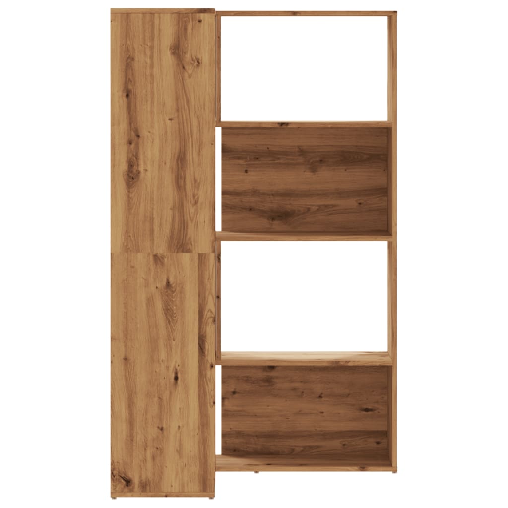 Libreria 4 Ripiani Rovere Artigianale 85x85x140 cm Truciolare | homemem39