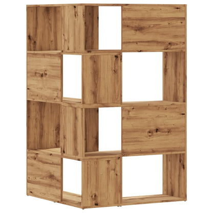 Libreria 4 Ripiani Rovere Artigianale 85x85x140 cm Truciolare | homemem39