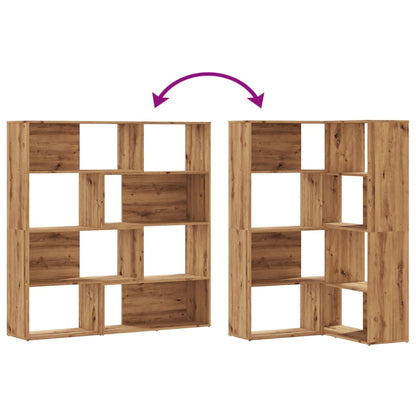 Libreria 4 Ripiani Rovere Artigianale 85x85x140 cm Truciolare | homemem39