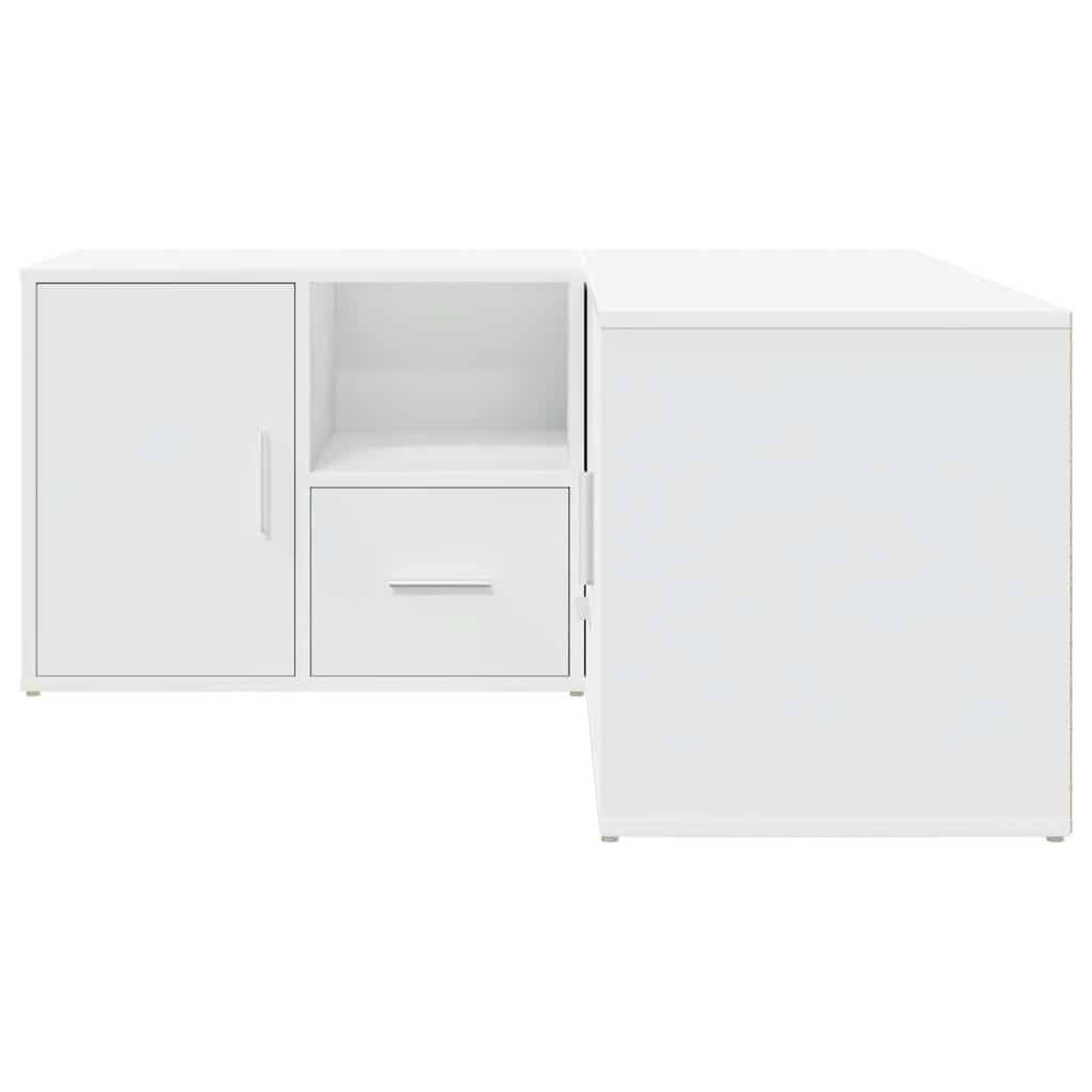 Mobile Angolare Bianco 160x40x45 cm in Truciolato