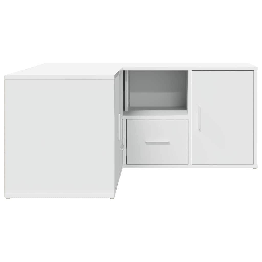 Mobile Angolare Bianco 160x40x45 cm in Truciolato