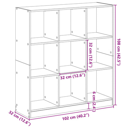 Libreria Bianca 102x32x108 cm in Truciolato