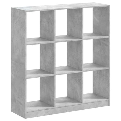 Libreria Grigio Cemento 102x32x108 cm in Legno Multistrato