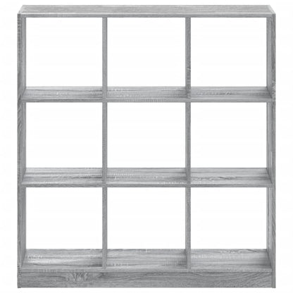 Libreria Grigio Sonoma 102x32x108 cm in Legno Multistrato