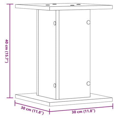 Supporti per Piante 2 pz Bianchi 30x30x40cm Legno Multistrato - homemem39