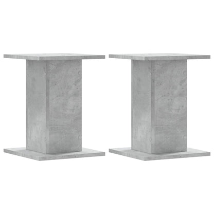 Supporti per Piante 2 pz Grigio Cemento 30x30x50 cm Truciolato - homemem39