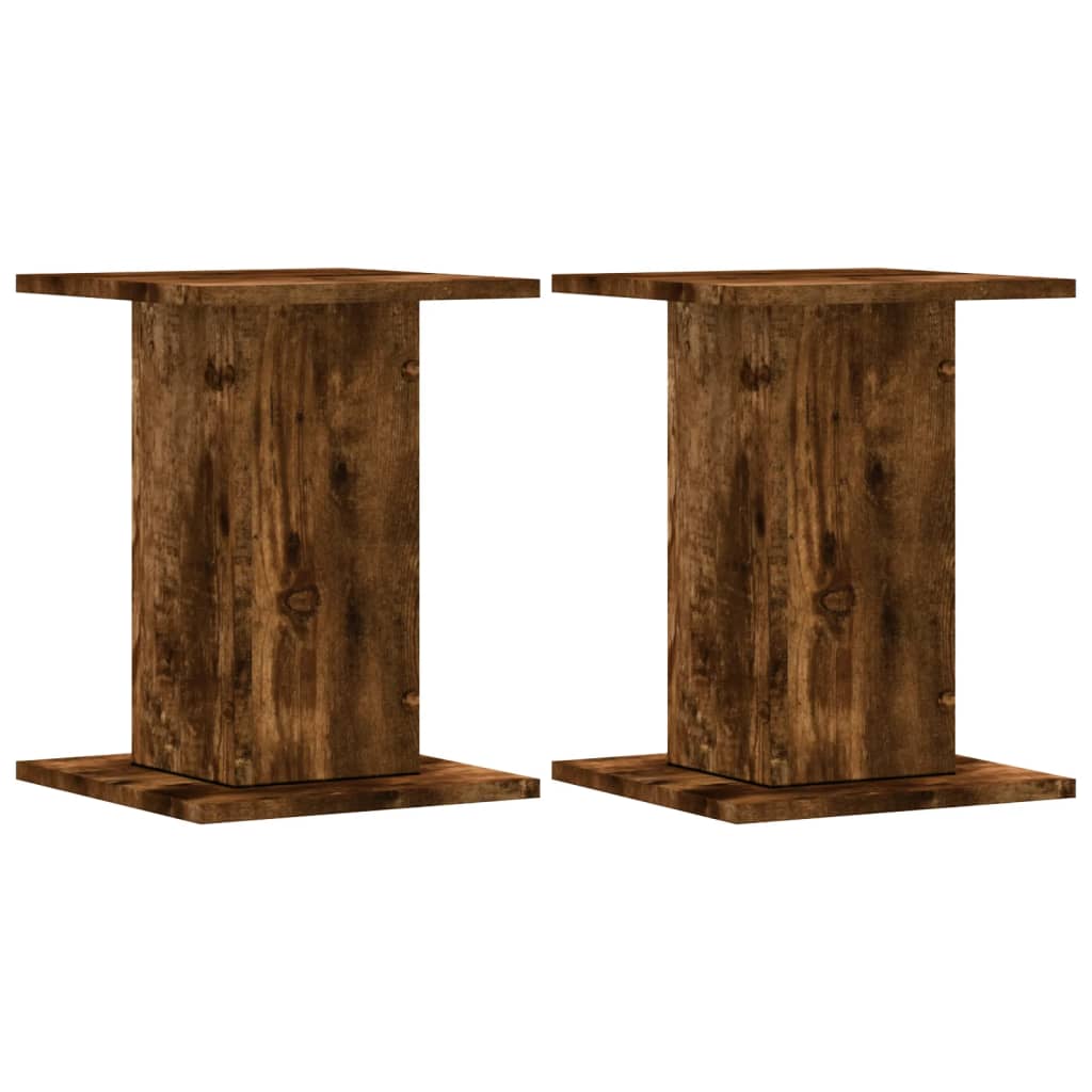 Supporti per Piante 2 pz Rovere Fumo 30x30x40 cm in Truciolato | homemem39