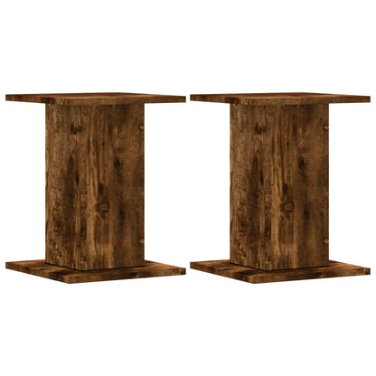 Supporti per Piante 2 pz Rovere Fumo 30x30x40 cm in Truciolato | homemem39