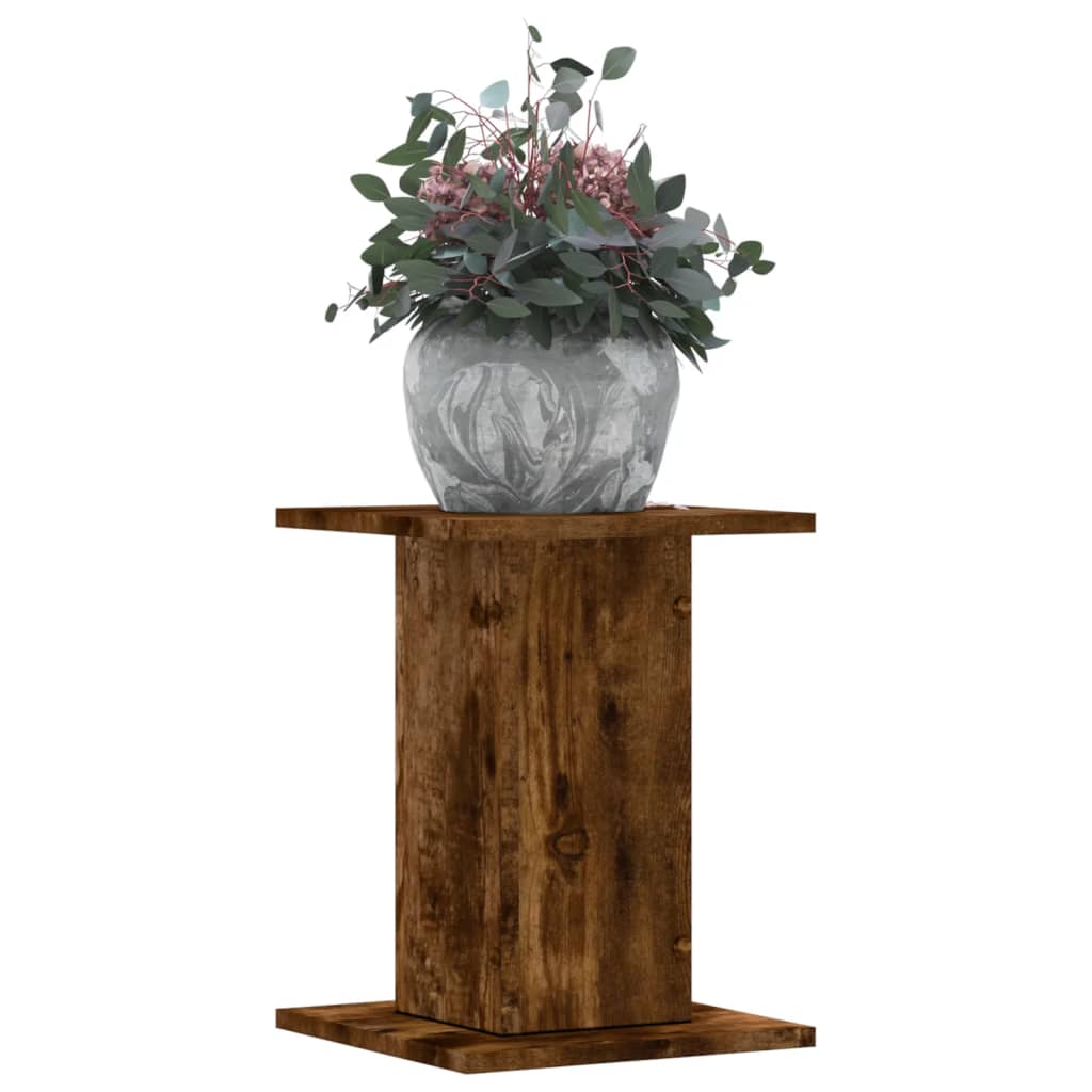 Supporti per Piante 2 pz Rovere Fumo 30x30x40 cm in Truciolato | homemem39
