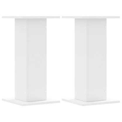Supporti per Piante 2 pz Bianchi 30x30x60 cm Legno Multistrato - homemem39