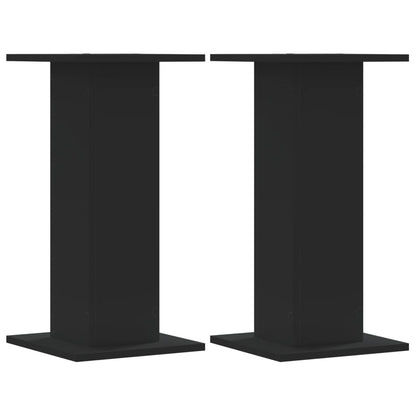 Supporti per Piante 2 pz Neri 30x30x60 cm Legno Multistrato - homemem39