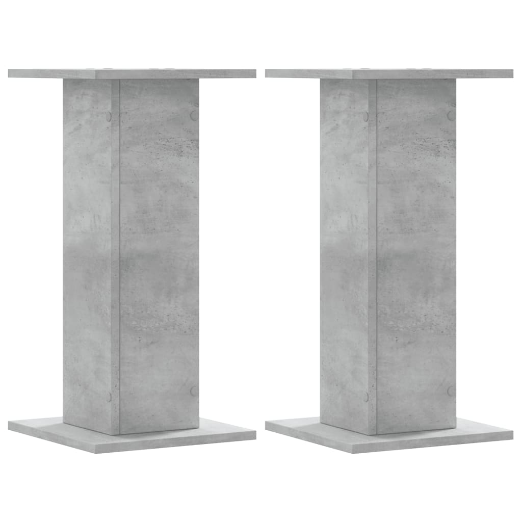 Supporti per Piante 2 pz Grigio Cemento 30x30x60 cm Truciolato - homemem39
