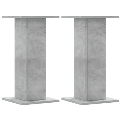 Supporti per Piante 2 pz Grigio Cemento 30x30x60 cm Truciolato - homemem39