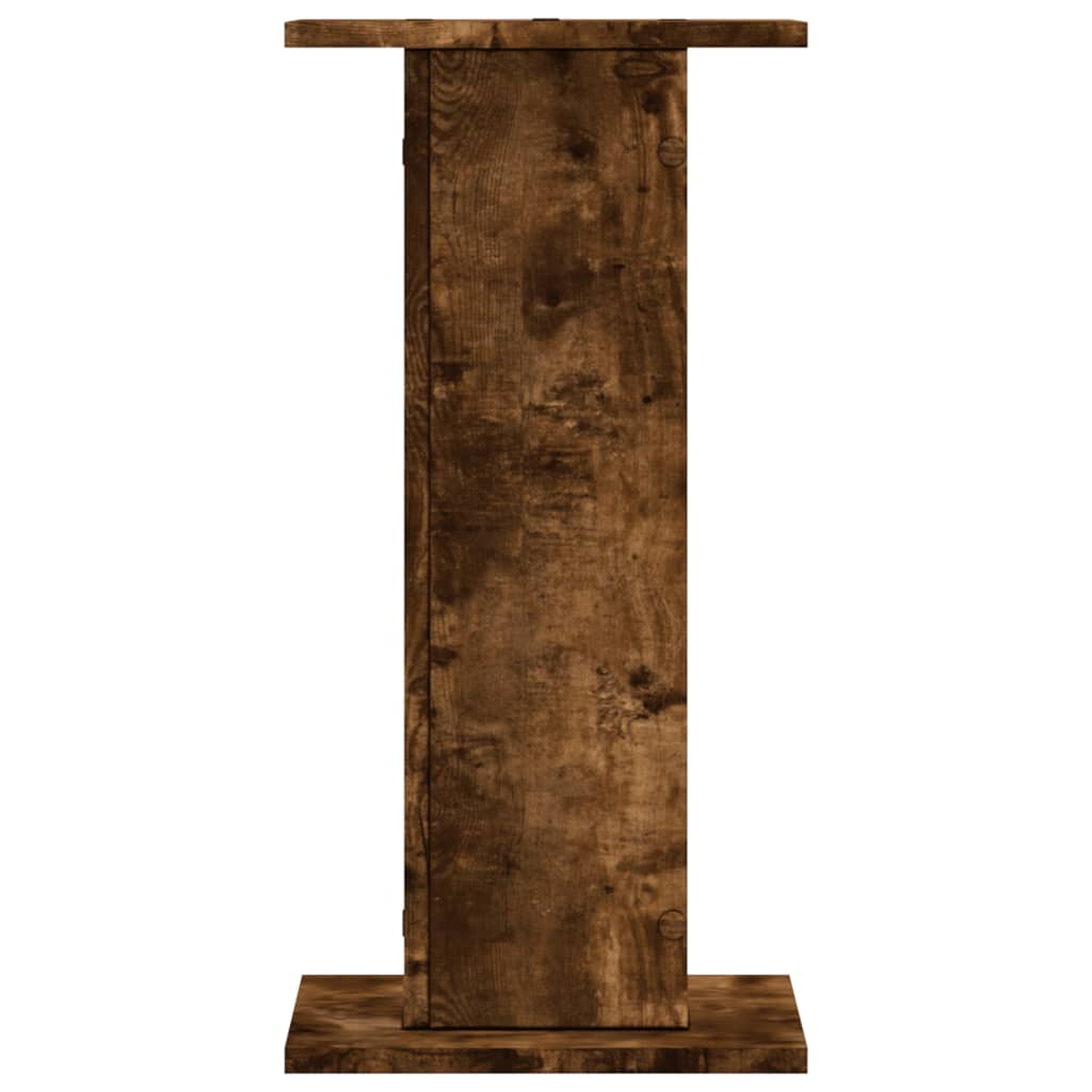 Supporti per Piante 2 pz Rovere Fumo 30x30x60 cm in Truciolato | homemem39