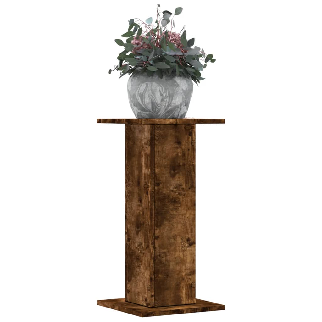 Supporti per Piante 2 pz Rovere Fumo 30x30x60 cm in Truciolato | homemem39