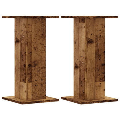 Supporti per Piante 2 pz Legno Vecchio 30x30x60 cm Truciolato | homemem39