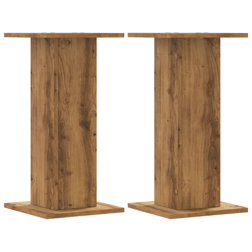 Supporti Piante 2 pz Rovere Artigianale 30x30x60 cm Truciolato | homemem39