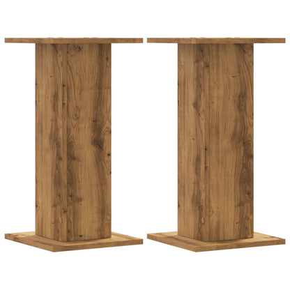 Supporti Piante 2 pz Rovere Artigianale 30x30x60 cm Truciolato - homemem39