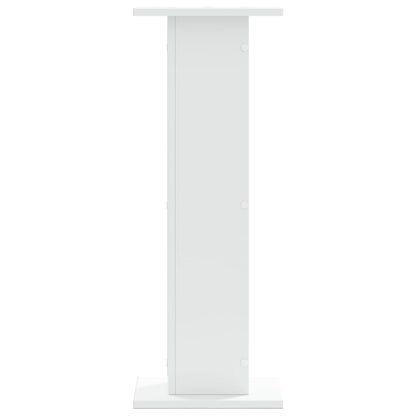 Supporti per Piante 2 pz Bianchi 30x30x80 cm Legno Multistrato | homemem39