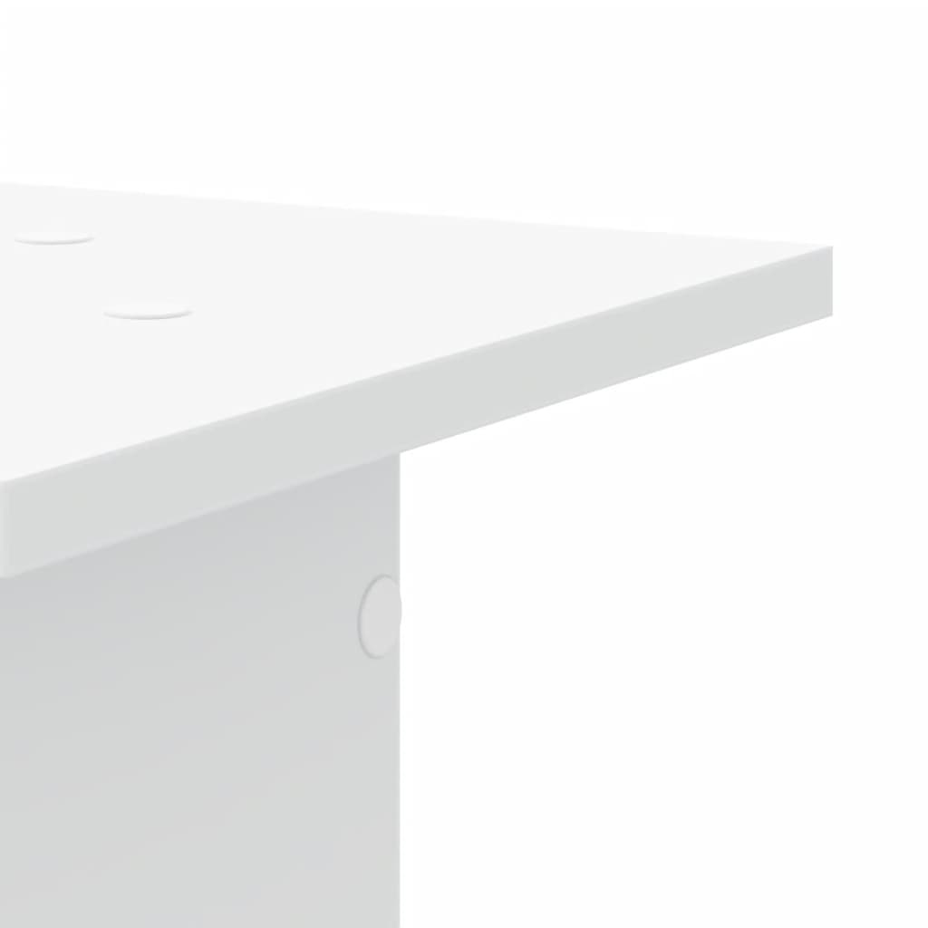 Supporti per Piante 2 pz Bianchi 30x30x80 cm Legno Multistrato | homemem39