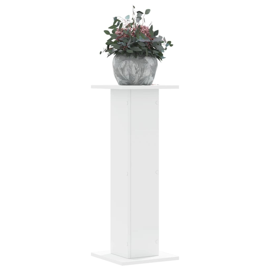 Supporti per Piante 2 pz Bianchi 30x30x80 cm Legno Multistrato | homemem39