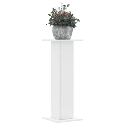 Supporti per Piante 2 pz Bianchi 30x30x80 cm Legno Multistrato | homemem39