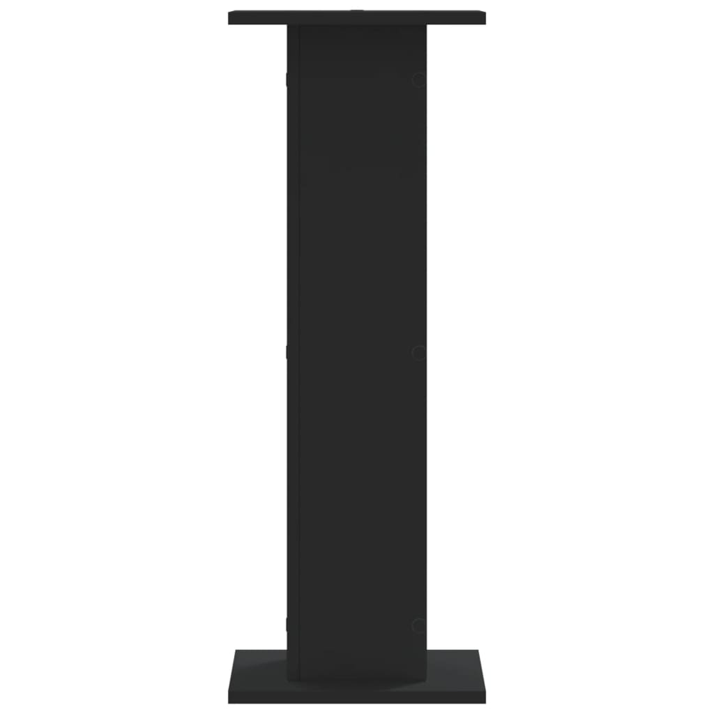 Supporti per Piante 2 pz Neri 30x30x80 cm Legno Multistrato - homemem39