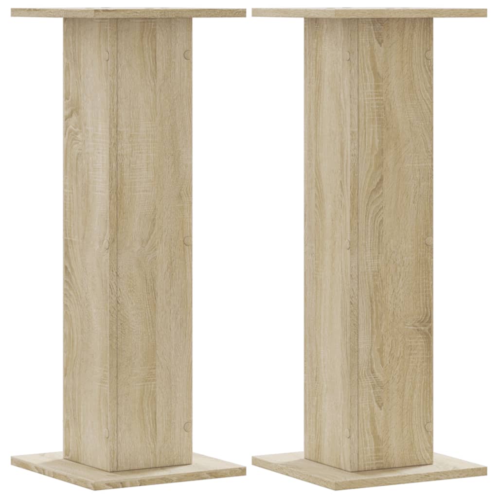 Supporti per Piante 2 pz Rovere Sonoma 30x30x80cm in Truciolato | homemem39