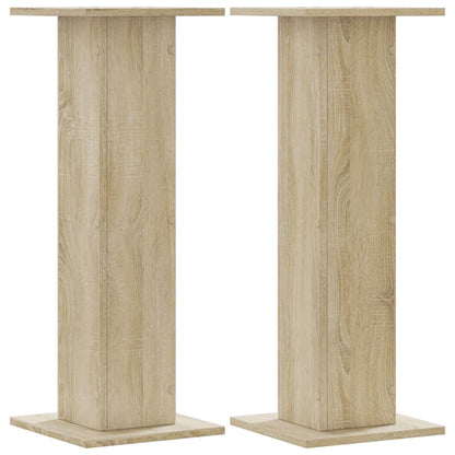 Supporti per Piante 2 pz Rovere Sonoma 30x30x80cm in Truciolato | homemem39